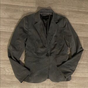 Banana Republic 6 Charcoal gray Pinstripe Blazer women’s professional suit top